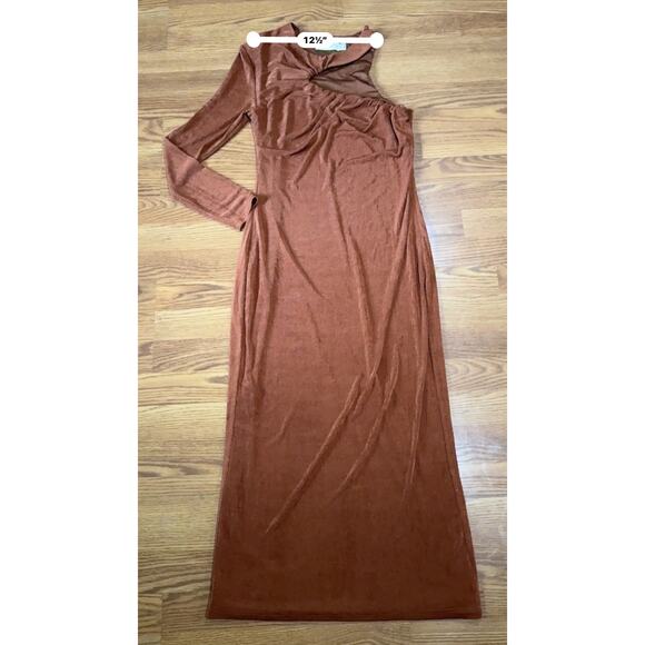 MISHA Asher One-shoulder Cocktail Dress In Ginger size 44/ US 12 - Picture 7 of 13
